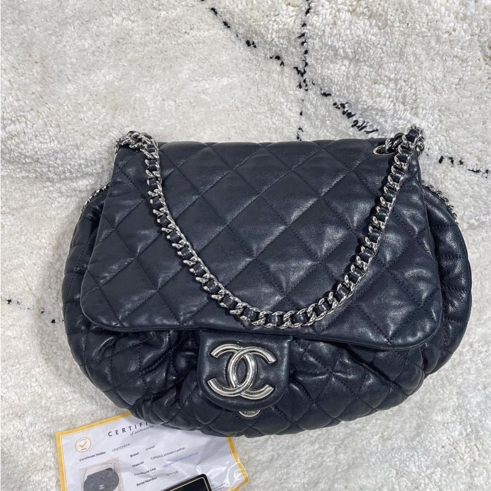 Chanel chain around bag calfskin